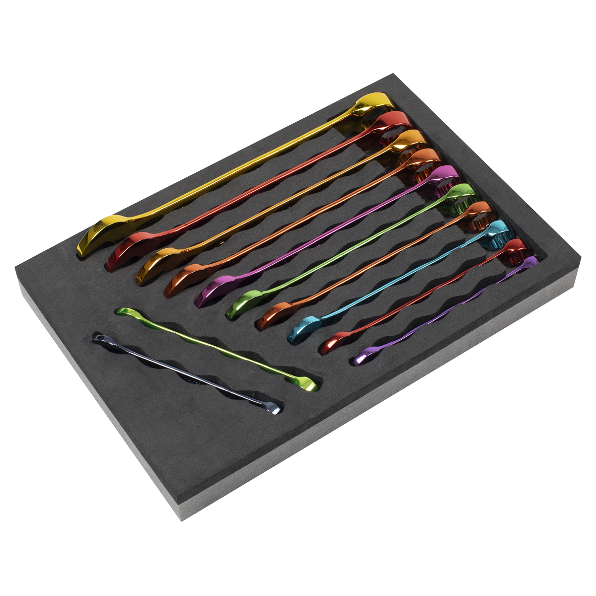 Premier Multi-Coloured Combination Spanner Set 12pc