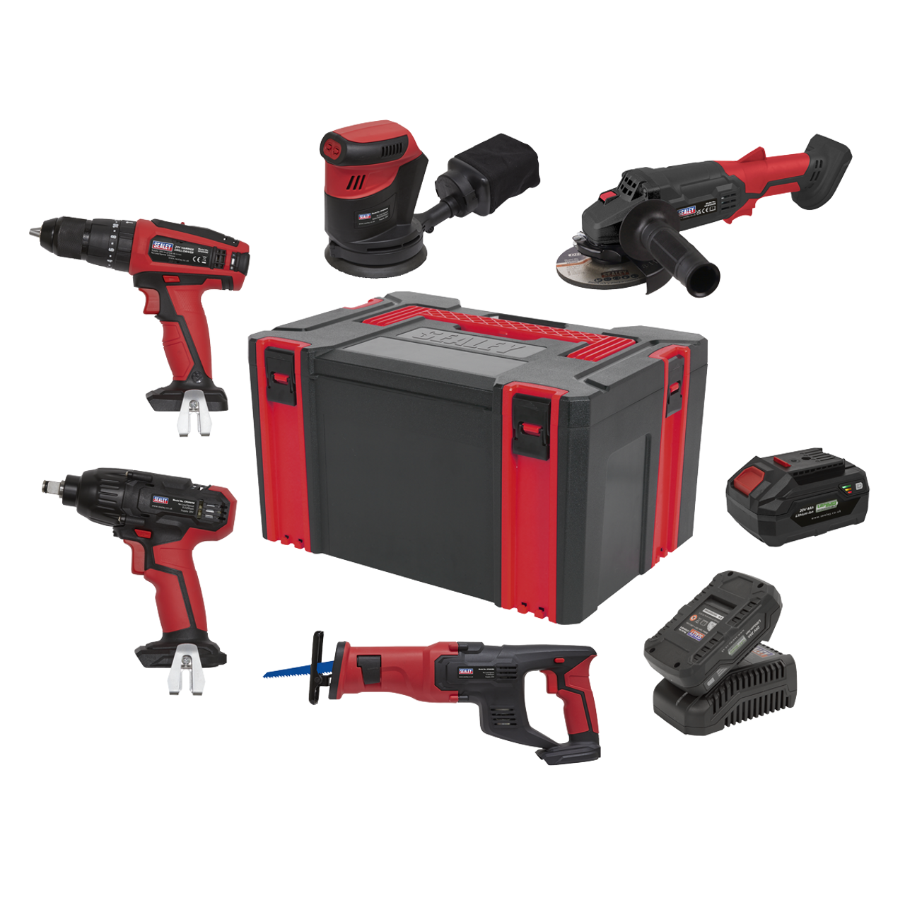 5 x SV20 Series Cordless Power Tool Kit 20V - 2 Batteries